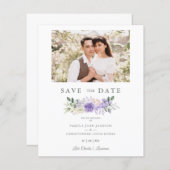 Photo Romantic Purple Shades Roses Wreath Wedding  (Voorkant / Achterkant)