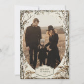 Photo Rustic Woodland Winter Christmas Feestdagenkaart (Voorkant)