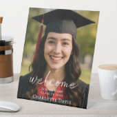 Photo script Graduation Party welcome Reclamebord Met Voetstuk (Insitu)