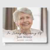 Photo Script In Loving Memory Memorial  Gastenboek (Voorkant)