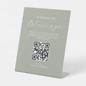 Photo Sharing Wedding Reclamebord Met Voetstuk (Voorkant)