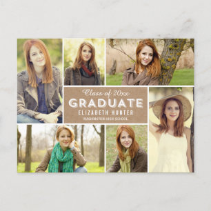 Photo Showcase Afstuderen Announcement Craft Uitnodiging Briefkaart