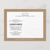 Photo Showcase Afstuderen Announcement Craft Uitnodiging Briefkaart (Achterkant)