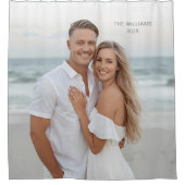 Photo Shower Curtain Couple Wedding Gift Custom  Douchegordijn (Voorkant)