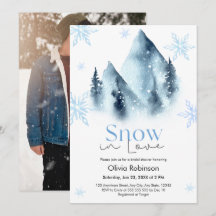 Photo Snow in Love Winter Snowflakes Bridal Shower