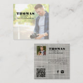 Photo Square-Visitekaartje Vierkante Visitekaartje (Voorkant / Achterkant)