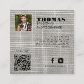 Photo Square-Visitekaartje Vierkante Visitekaartje (Achterkant)