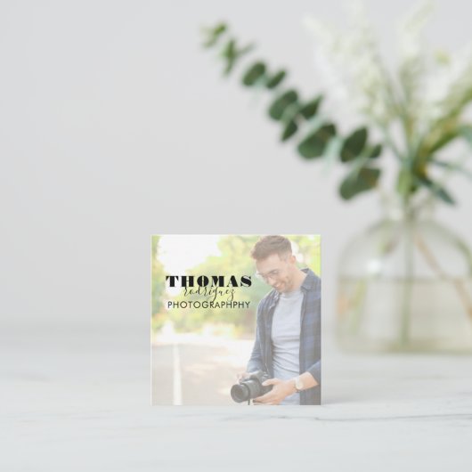 Photo Square-Visitekaartje Vierkante Visitekaartje (Staand voorkant)