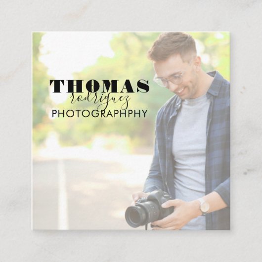 Photo Square-Visitekaartje Vierkante Visitekaartje (Voorkant)
