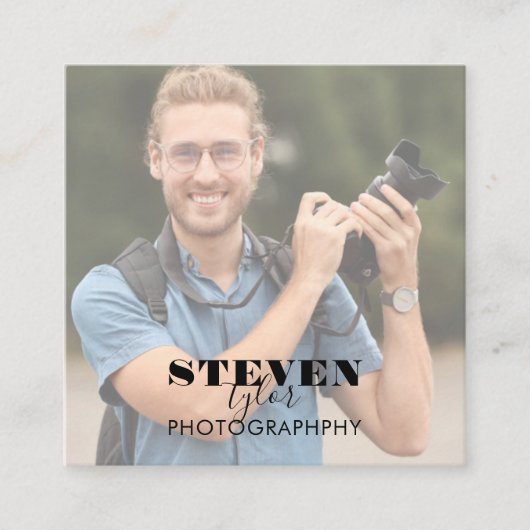 Photo Square-Visitekaartje Vierkante Visitekaartje (Voorkant)