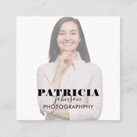 Photo Square-Visitekaartje Vierkante Visitekaartje (Voorkant)