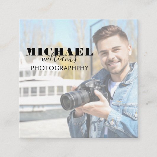 Photo Square-Visitekaartje Vierkante Visitekaartje (Voorkant)