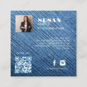 Photo Square-Visitekaartje Vierkante Visitekaartje (Achterkant)