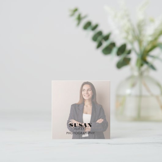 Photo Square-Visitekaartje Vierkante Visitekaartje (Staand voorkant)