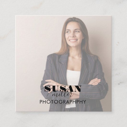 Photo Square-Visitekaartje Vierkante Visitekaartje (Voorkant)