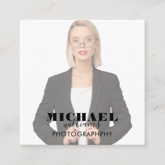 Photo Square-Visitekaartje Vierkante Visitekaartje (Voorkant)