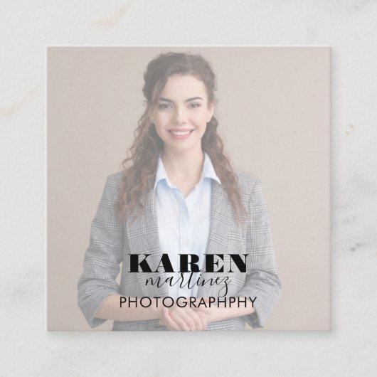 Photo Square-Visitekaartje Vierkante Visitekaartje (Voorkant)