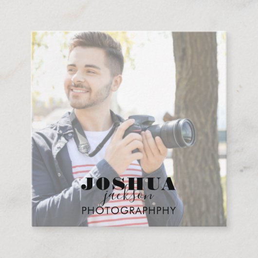 Photo Square-Visitekaartje Vierkante Visitekaartje (Voorkant)