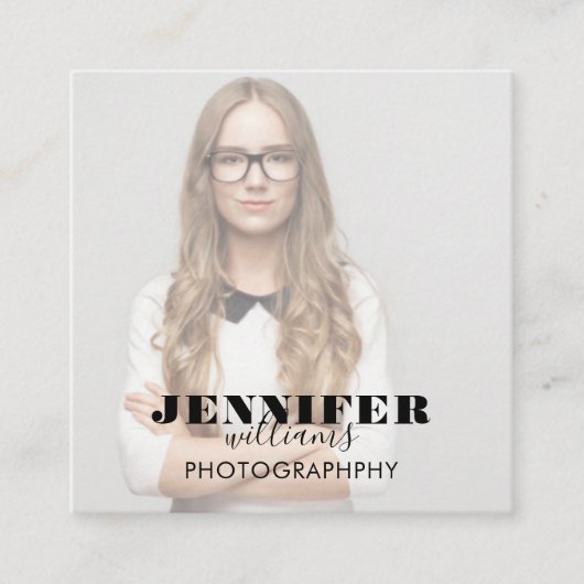 Photo Square-Visitekaartje Vierkante Visitekaartje (Voorkant)