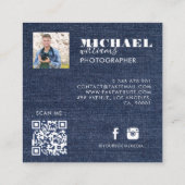 Photo Square-Visitekaartje Vierkante Visitekaartje (Achterkant)