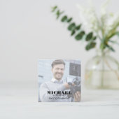 Photo Square-Visitekaartje Vierkante Visitekaartje (Staand voorkant)