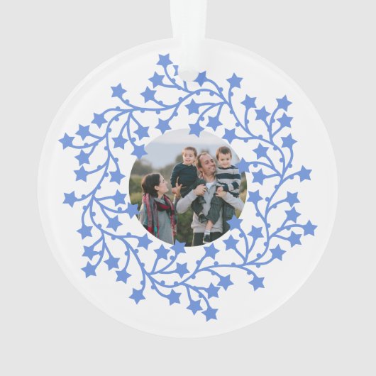 Photo Star Wreath Ornament (achterkant)