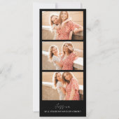 Photo Strip 3 Pictures Bridesmaid Proposal Card Save The Date (Voorkant)