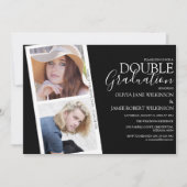 Photo Strip Joint Afstuderen Invitation Kaart (Voorkant)