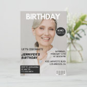 Photo Stylish Magazine Hoesje voor haar 83ste verj Kaart (Staand voorkant)