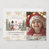 Photo Sugar Plum Nutcracker Thank You Kaart (Voorkant)