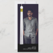 Photo & Tassel Modern Design Graduation Invitation (Voorkant)