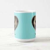 Photo Template Glitter Heart With Pet Custom Name Koffiemok (Center)