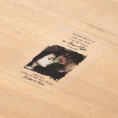 Photo Template Translucent| Photo Wedding Acryl Uitnodigingen (Laagn)