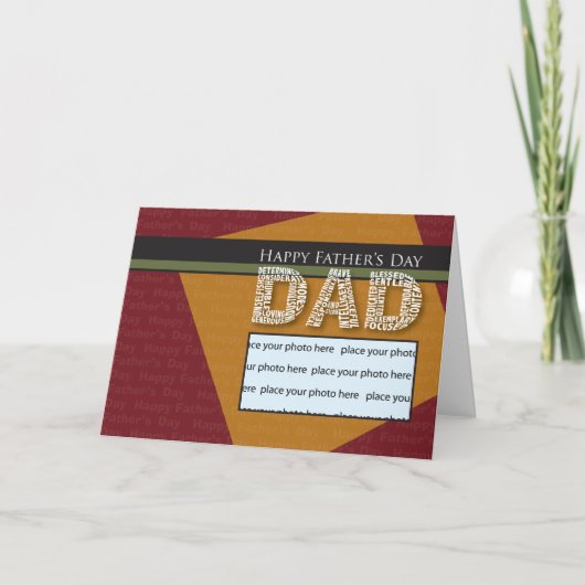 Photo Template Vaderdag Kaart (Voorkant)