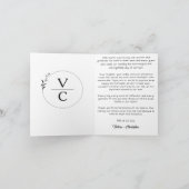 Photo Thank You Card Editable Template, Minimalist Bedankkaart (Binnen)
