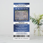 Photo Ticket Class Reunion Invitation Kaart (Staand voorkant)