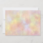 Photo Tie Dye Uitnodiging Peace Out Enkele cijfers (Achterkant)