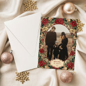 Photo Timeless Poinsettia Holiday Feestdagenkaart