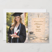Photo Timeless Psychology Graduation Aankondiging (Voorkant)