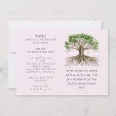 Photo Tree Deep Roots Pink Celebration of LIfe Kaart (Voorkant)