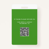 Photo Tree Service-werknemersbadge Badge (Achterkant)