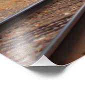 PHOTO-UITBREIDING Kansas Country Railroad Tracks Foto Afdruk (Hoek)