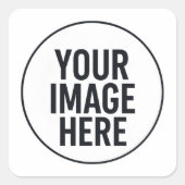 Photo Upload Sticker | Waterproof Square Lable (Voorkant)