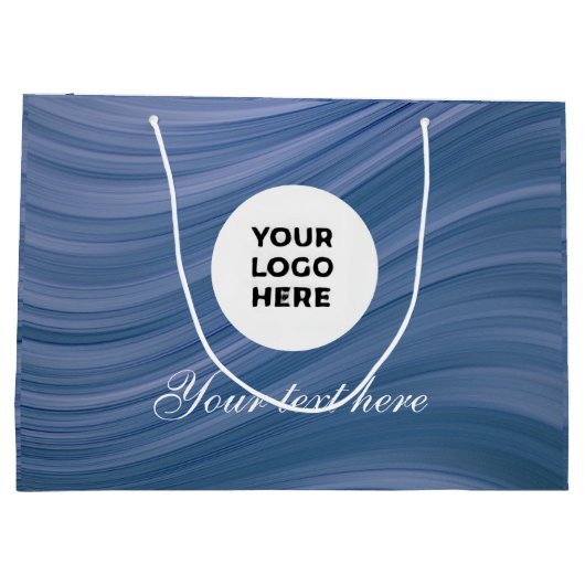 Photo Upload | Waterproof Square Label Groot Cadeauzakje (Achterkant)