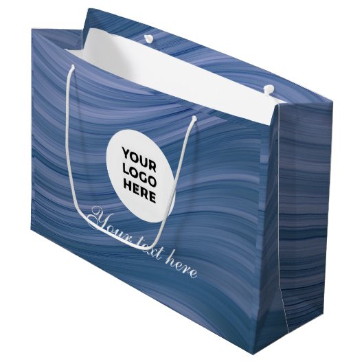 Photo Upload | Waterproof Square Label Groot Cadeauzakje (Voorkant Gekanteld)
