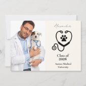  Photo Veterinarian Graduation Party Aankondiging (Voorkant)