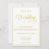Photo Vintage Wedding Invitation Kaart (Voorkant)