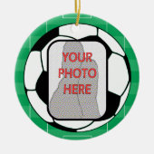  Photo Voetbal Award Keramisch Ornament (Voorkant)
