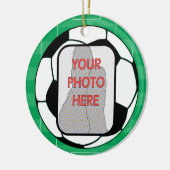  Photo Voetbal Award Keramisch Ornament (Links)