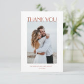 Photo | Watercolor Boho  Bedankkaart (Staand voorkant)